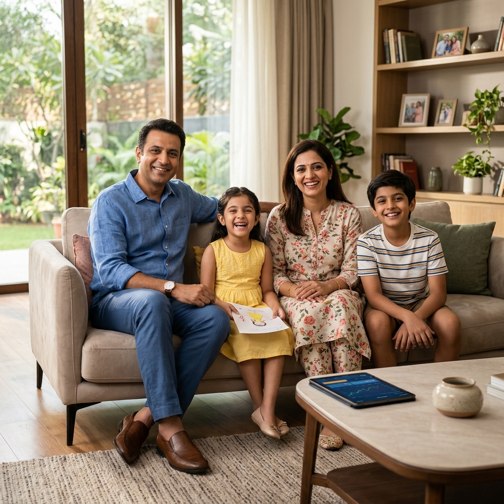 Happy Indian Family